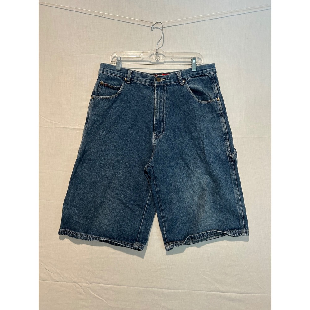 Culture Premium Denim Outfits Mens 36 Blue Carpenter Shorts Baggy Y2K Skate 2425
